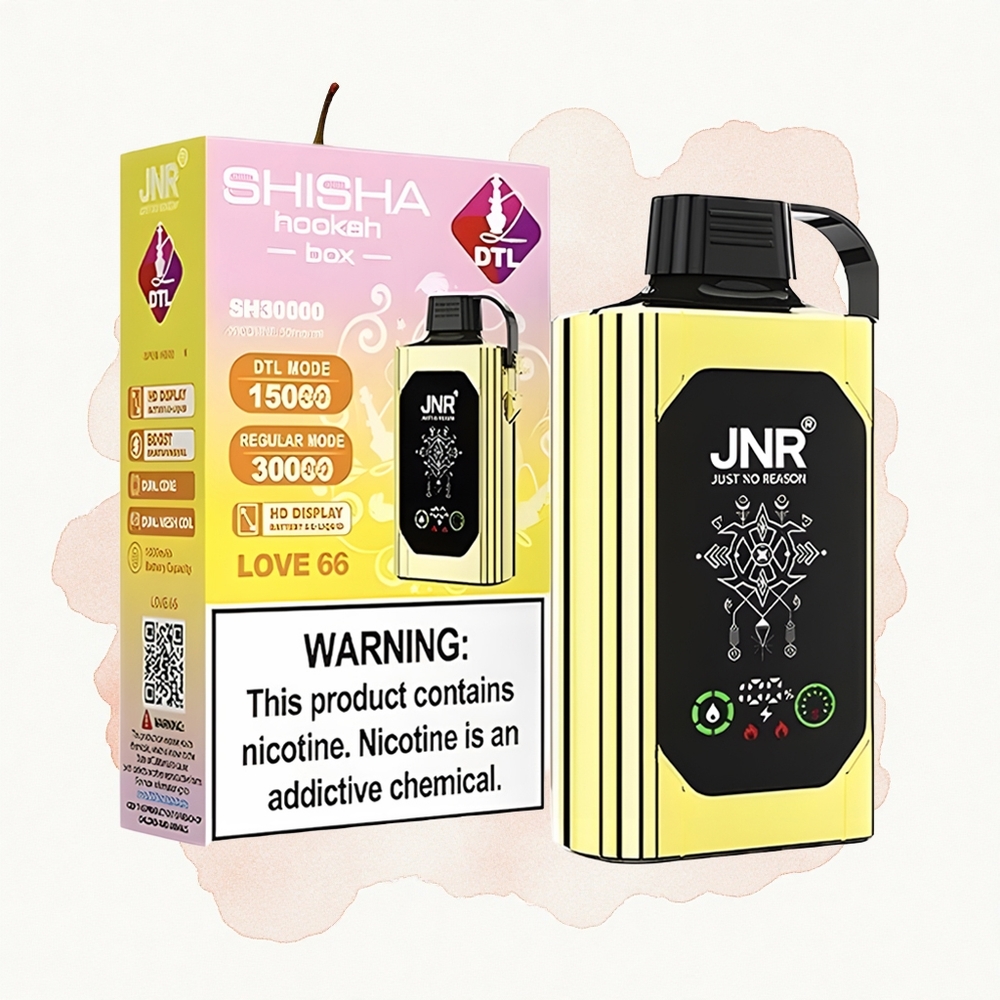 JNR Shisha Hookah Box 20500 Amor 66 HD Dual Mesh Carga Rápida Tipo-C