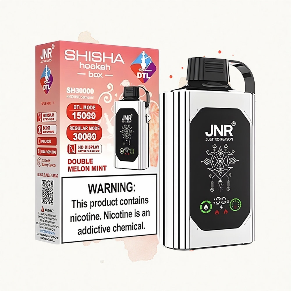 JNR Shisha Hookah Box 20500 Doble Manzana HD Dual Mesh 25ml