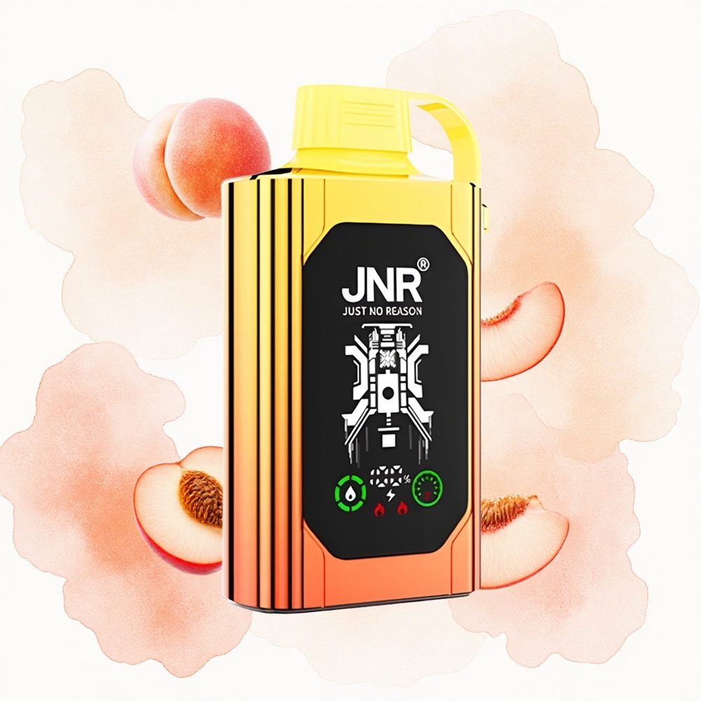 JNR Shisha Hookah Box 20500 Duraznos Jugosos HD Doble Malla Carga Rápida
