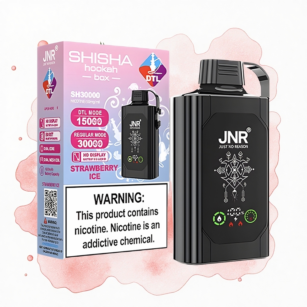 JNR Shisha Hookah Box 20500 Fresa Helado HD Dual Mesh 25ml