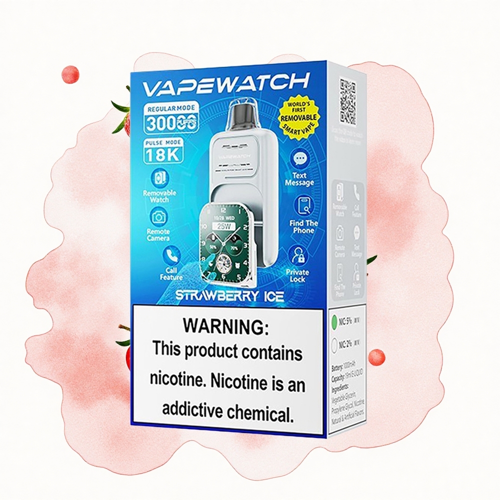 JNR VapeWatch 30000 Fresa Helada Doble Malla 19mL 5% Tipo-C