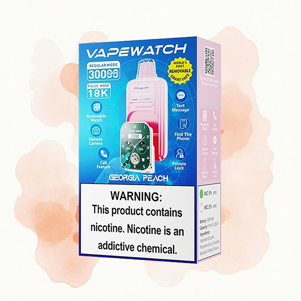 JNR VapeWatch 30000 Melocotón de Georgia 1000mAh Dual Mesh