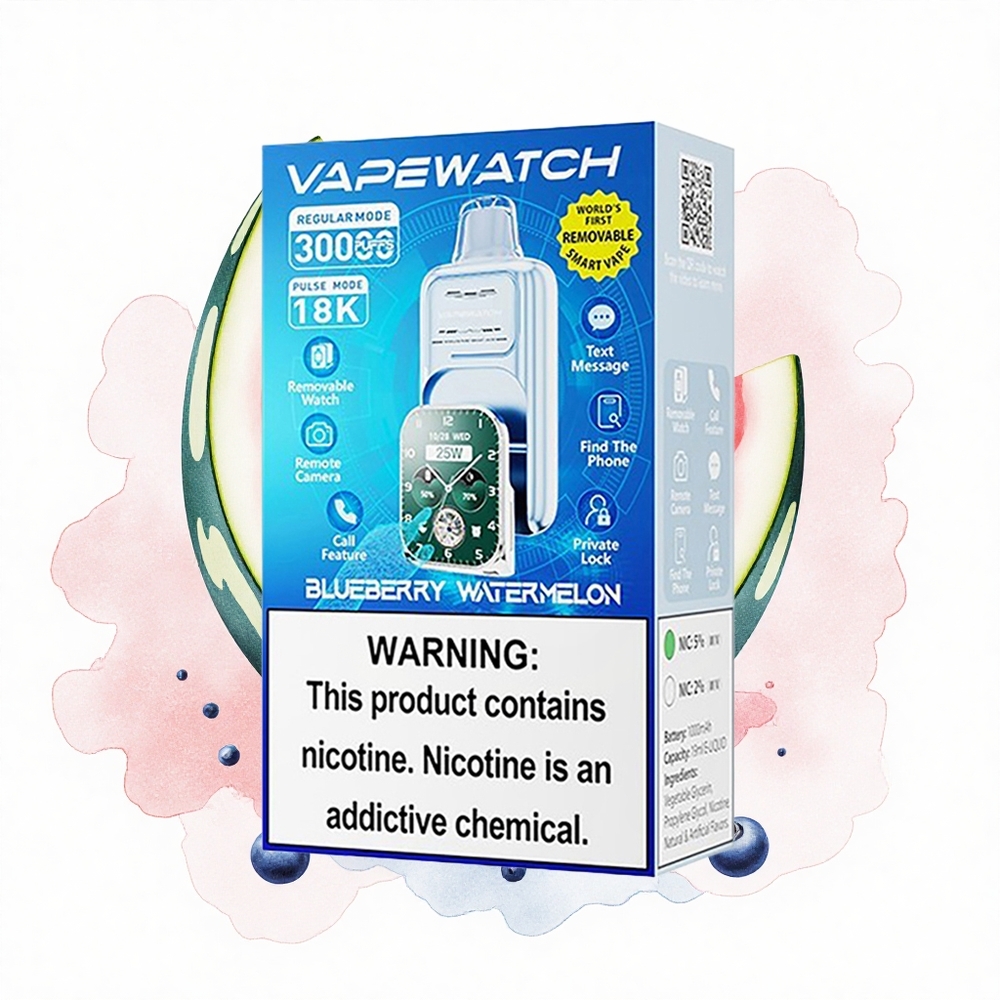 JNR VapeWatch 30000 Sandía Arándano Dual Mesh 19mL 5% Tipo-C