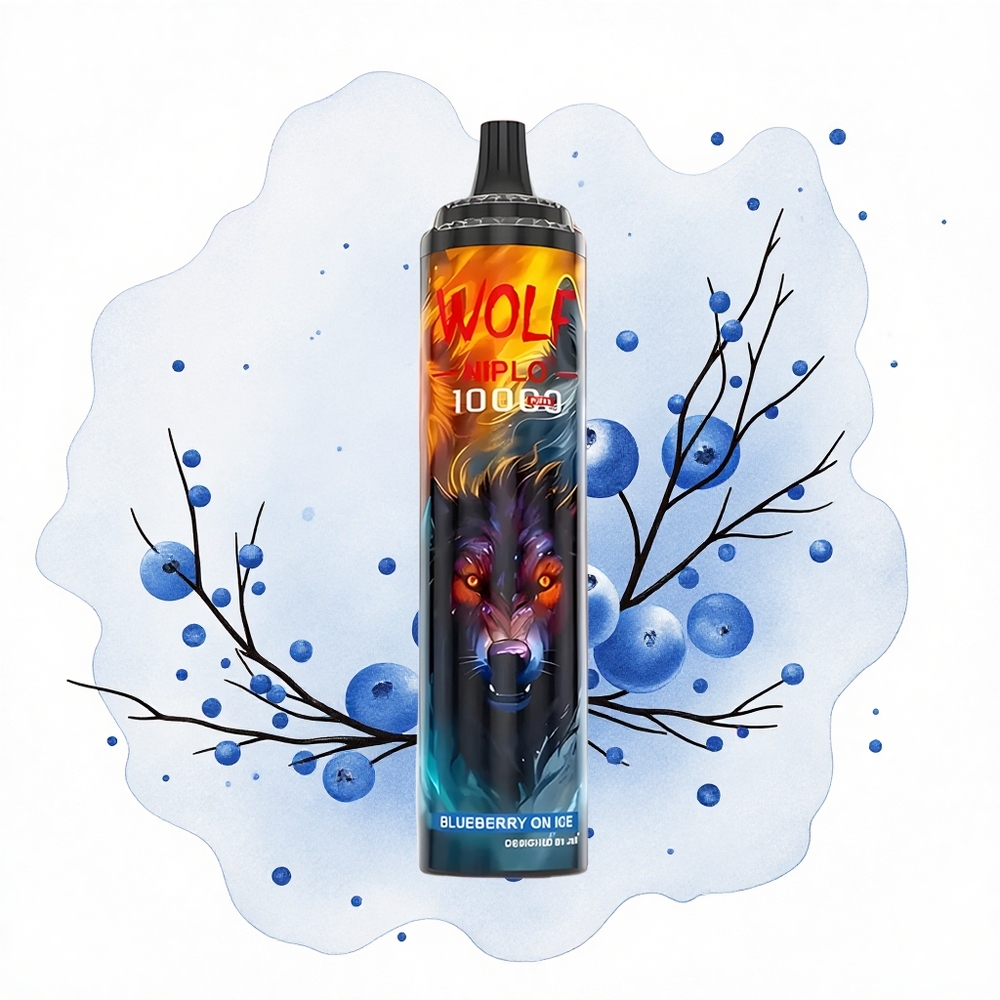 JNR Wolf Niplo 10000 Arándano en Hielo 20ml 650mAh Tipo-C