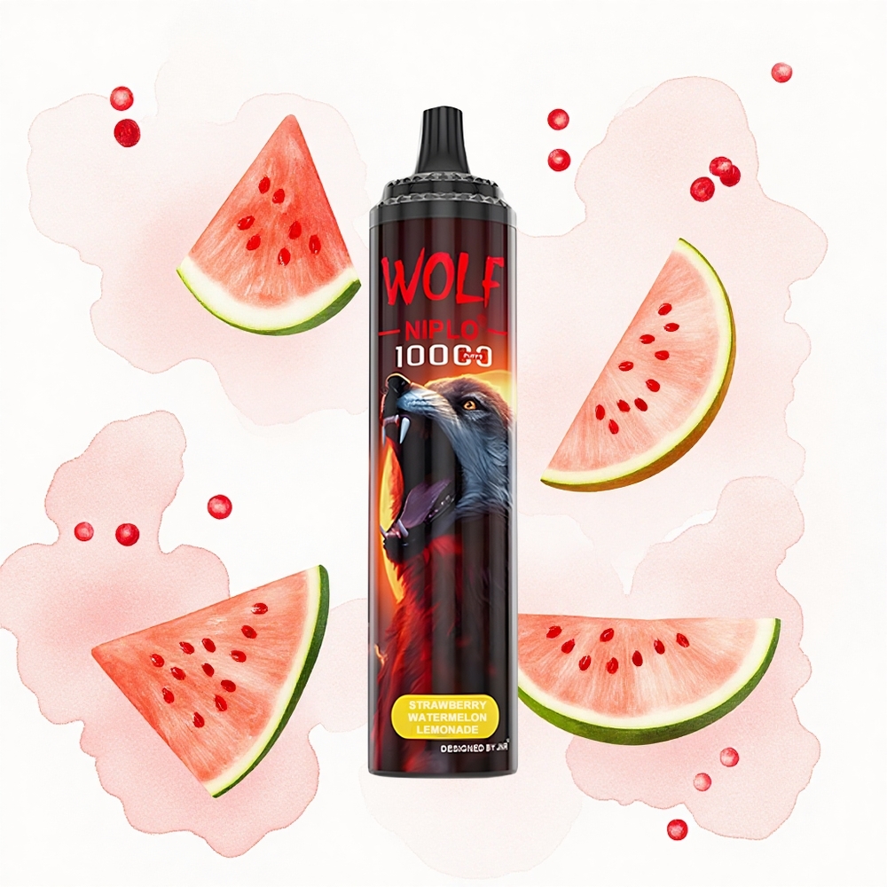 JNR Wolf Niplo 10000 Fresa Sandía Limonada 20ml Tipo-C 1.0 Ohm