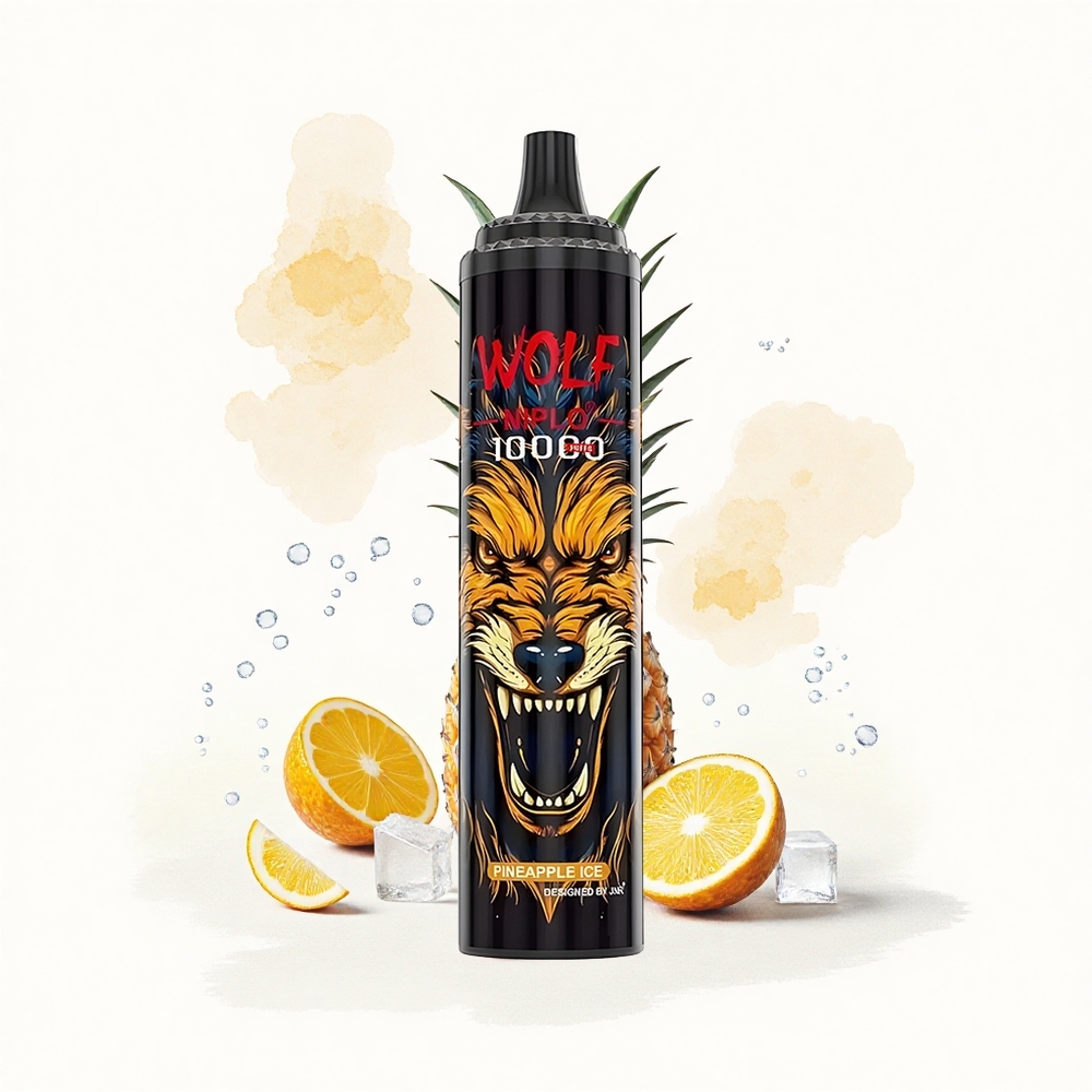 JNR Wolf Niplo 10000 Piña Hielo 20ml 650mAh Tipo-C