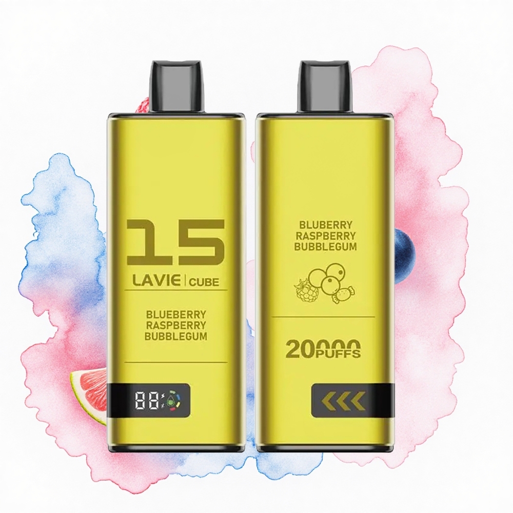 Lavie Cube 20000 Puffs Chicle de Frambuesa y Arándano Tipo C 600mAh