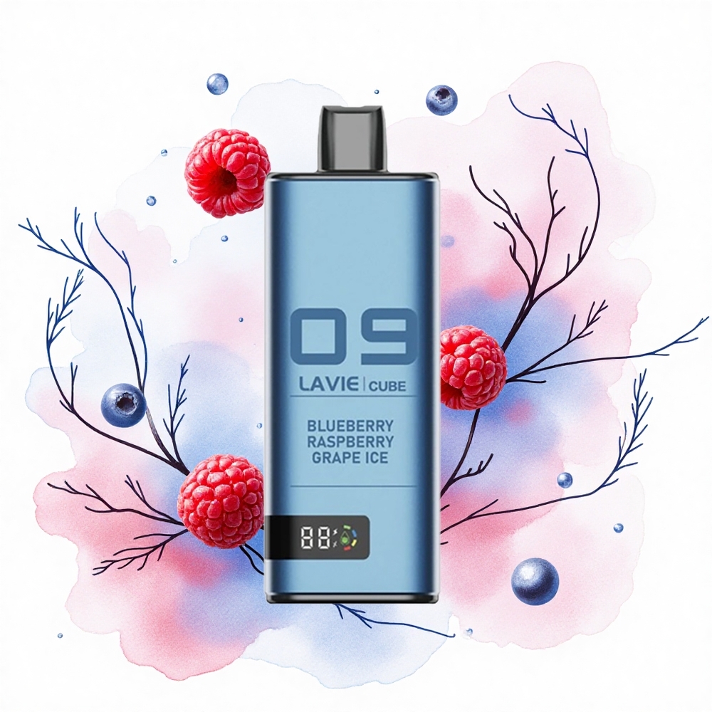 Lavie Cube 20000 Puffs Helado de Mora Azul y Uva con 28ML y Tipo C