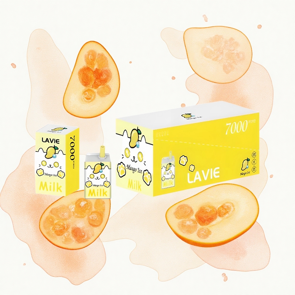 Lavie Milk 7000 Puffs Helado de Mango 16ML 600mAh Recargable