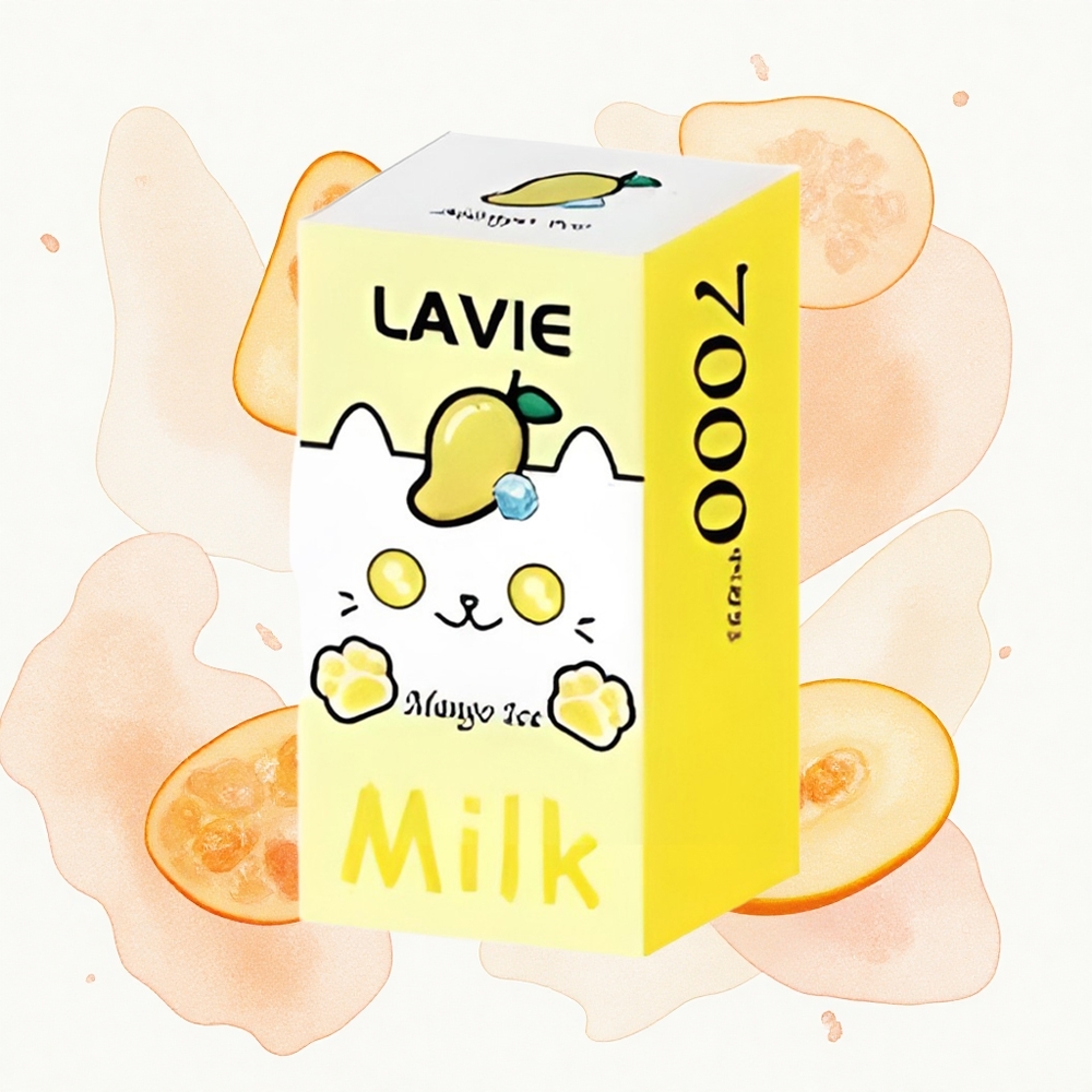 Lavie Milk 7000 Puffs Helado de Mango 16ML 600mAh Recargable