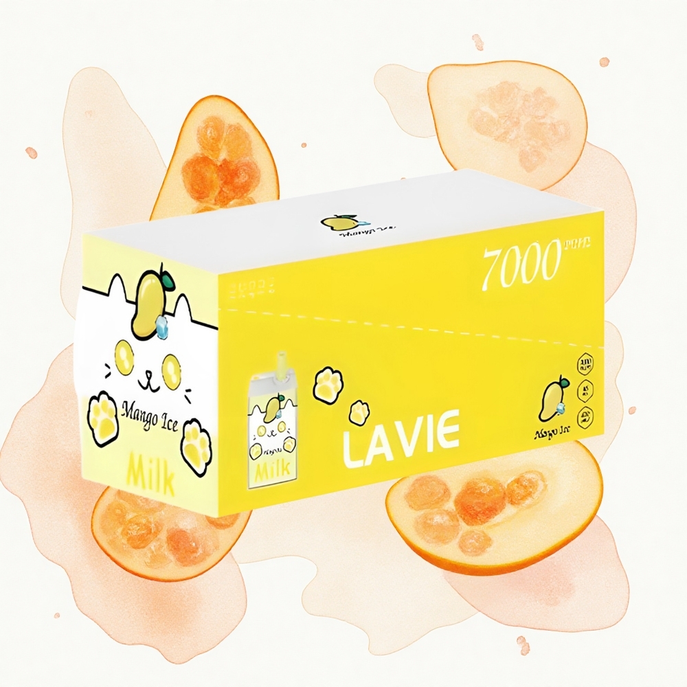 Lavie Milk 7000 Puffs Helado de Mango 16ML 600mAh Recargable
