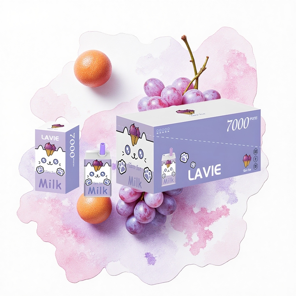 Lavie Milk 7000 Puffs Helado de Uva 16ML 600mAh Tipo C