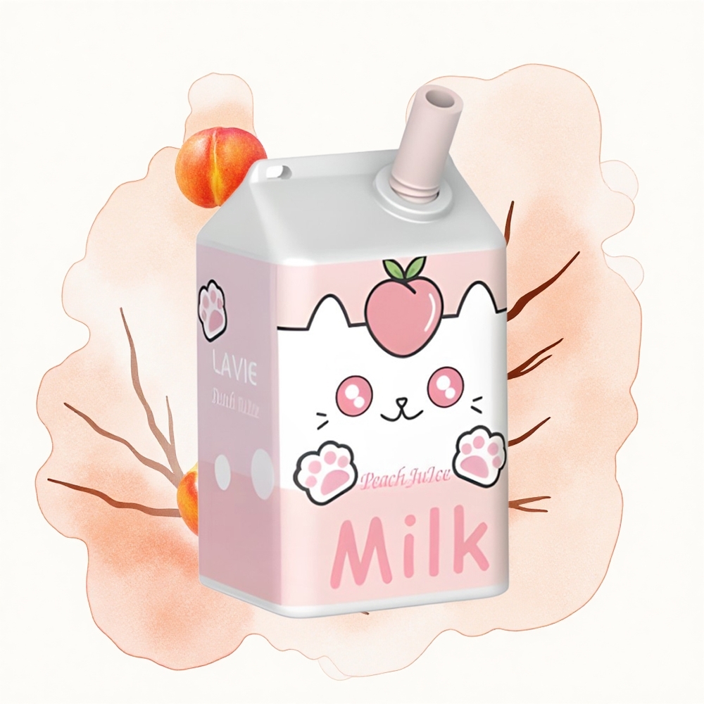 Lavie Milk 7000 Puffs Jugo de Melocotón 16ML 600mAh Tipo C