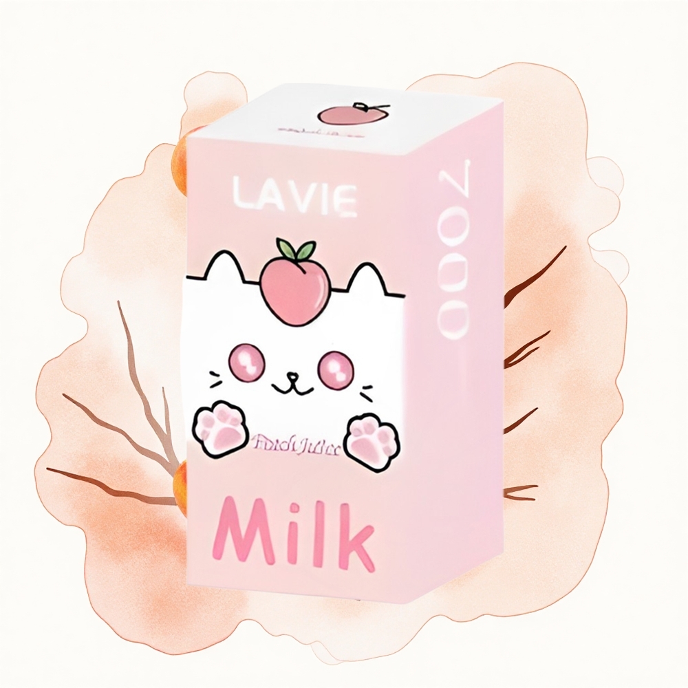 Lavie Milk 7000 Puffs Jugo de Melocotón 16ML 600mAh Tipo C
