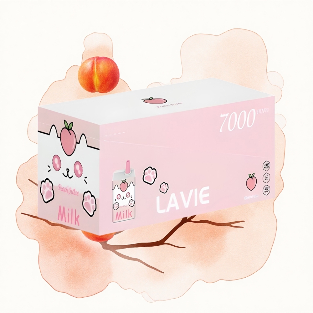 Lavie Milk 7000 Puffs Jugo de Melocotón 16ML 600mAh Tipo C