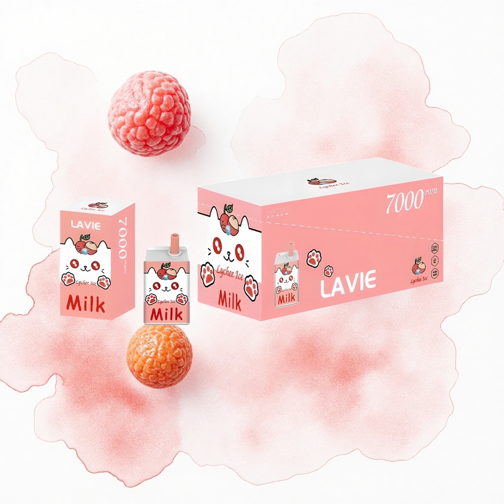 Lavie Milk 7000 Puffs Lychee Hielo 16ML 600mAh Tipo C