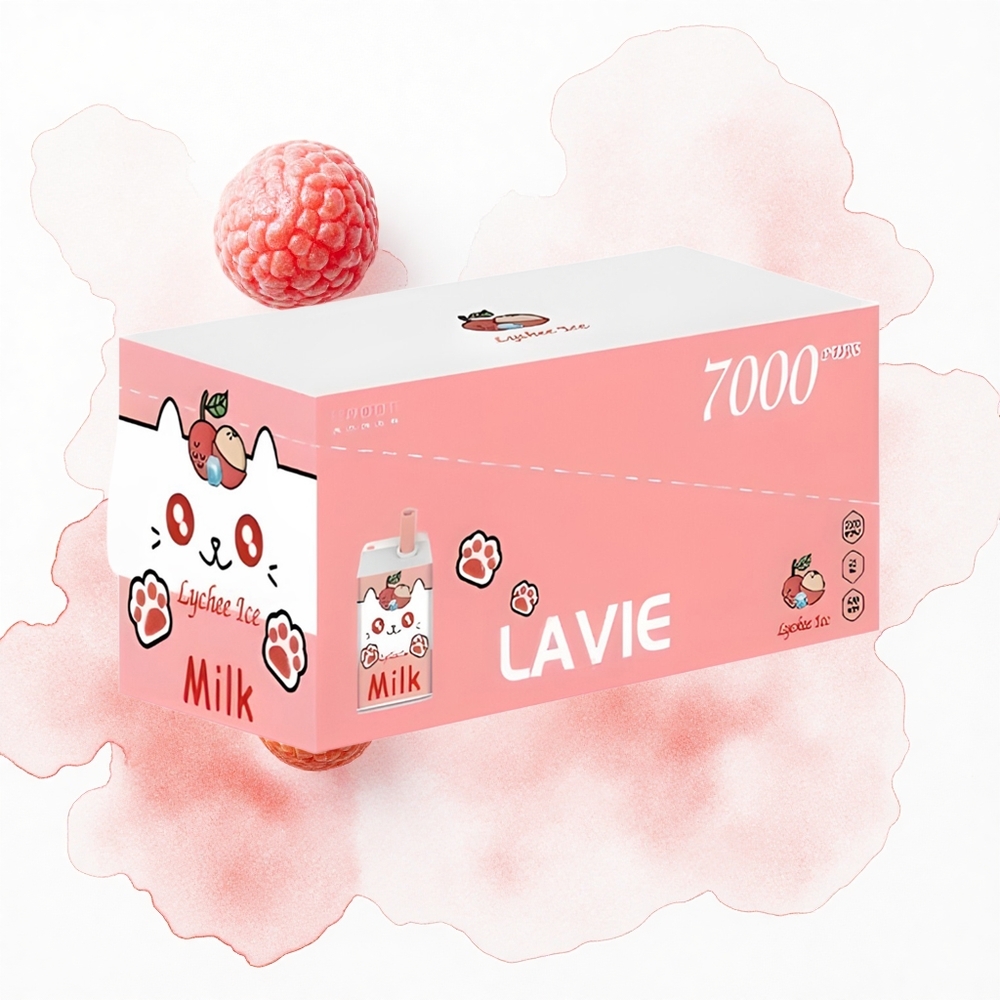 Lavie Milk 7000 Puffs Lychee Hielo 16ML 600mAh Tipo C