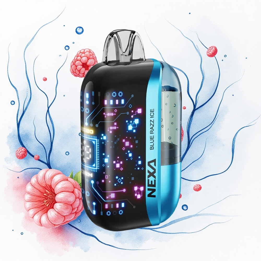 NEXA Ultra 50000 Puffs Azul Frambuesa Hielo con 20ml y 5% de Nicotina