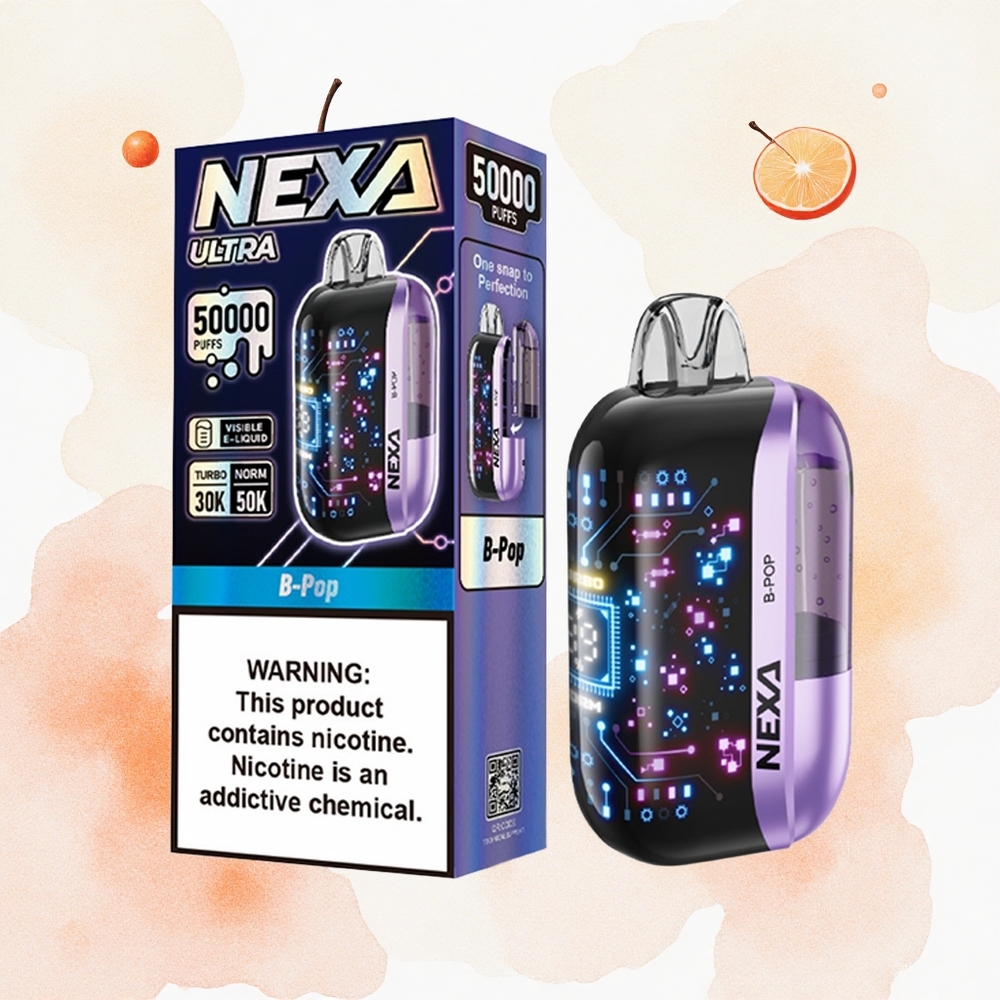 NEXA Ultra 50000 Puffs B-Pop 20ml Pantalla 3D