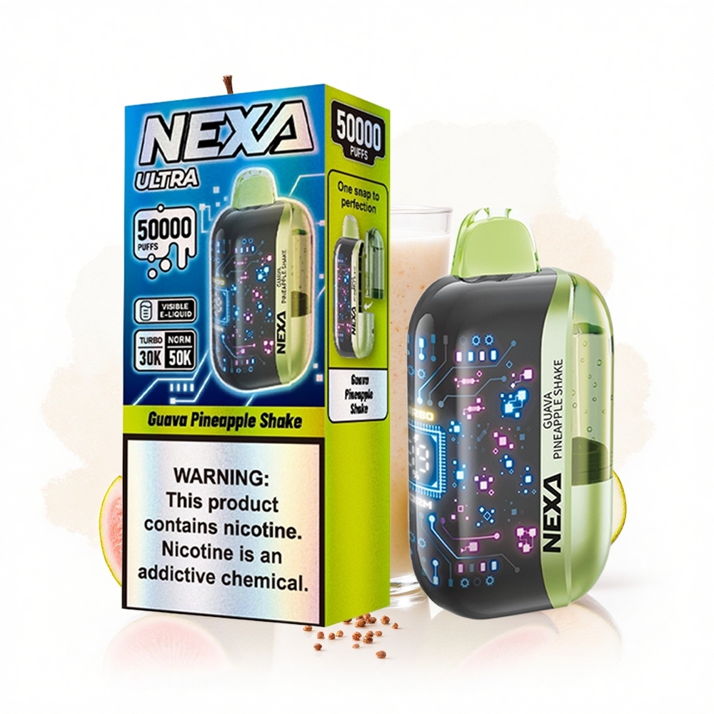 NEXA Ultra 50000 Puffs Batido de Guayaba y Piña con 5% de Nicotina y Pantalla 3D