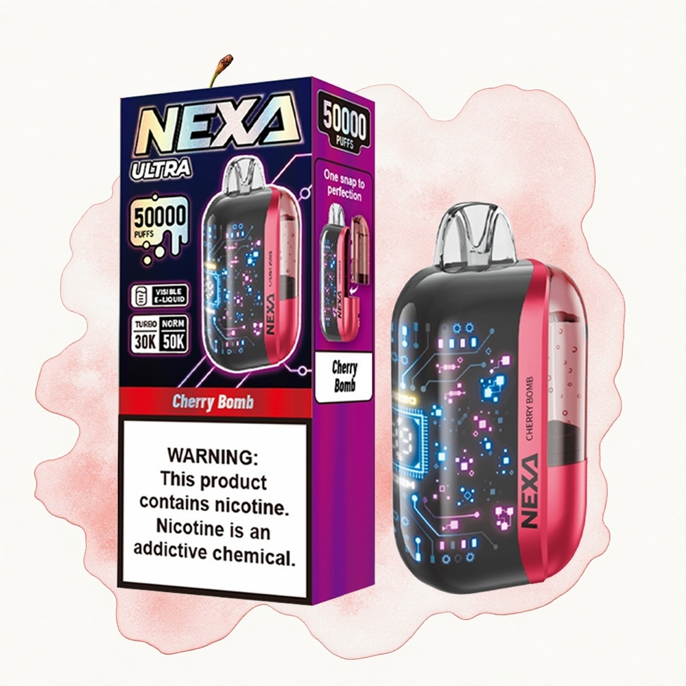 NEXA Ultra 50000 Puffs Cereza Bomp 20ml Dual Malla