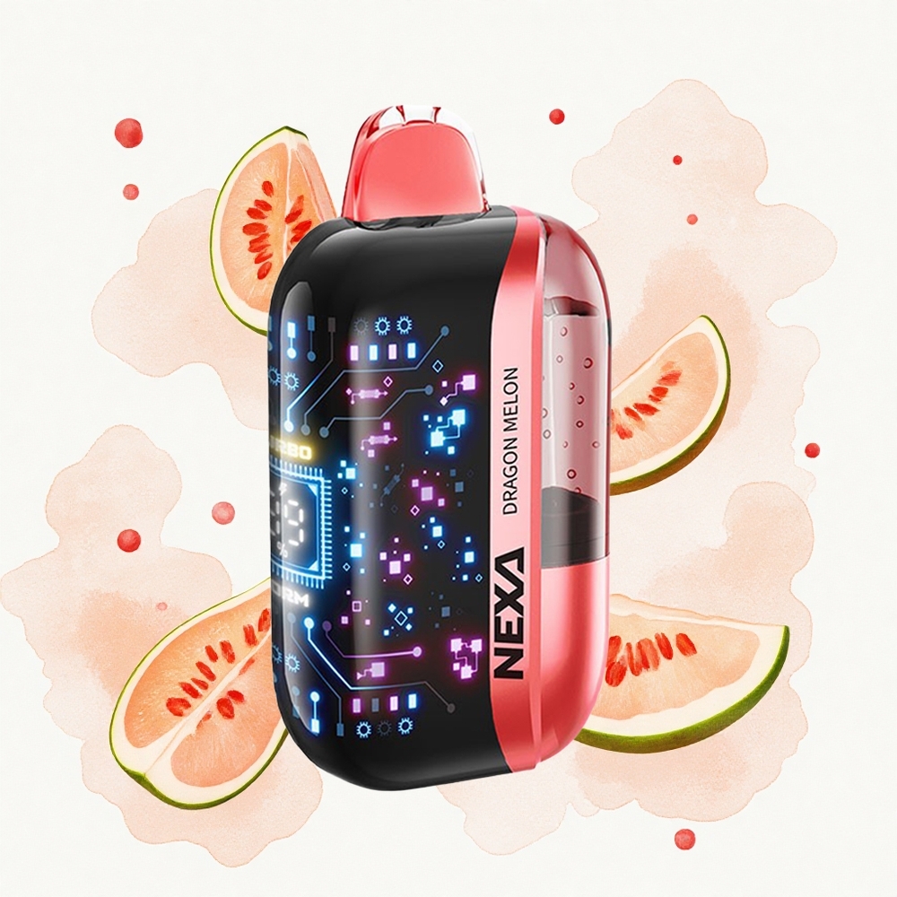 NEXA Ultra 50000 Puffs Melocotón Dragón 20ml 5% Pantalla Curva