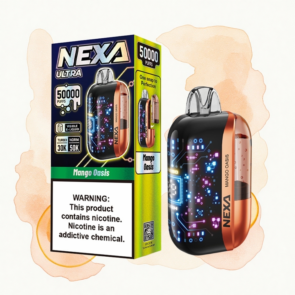 NEXA Ultra 50000 Puffs Oasis de Mango con 20ml y Pantalla 3D
