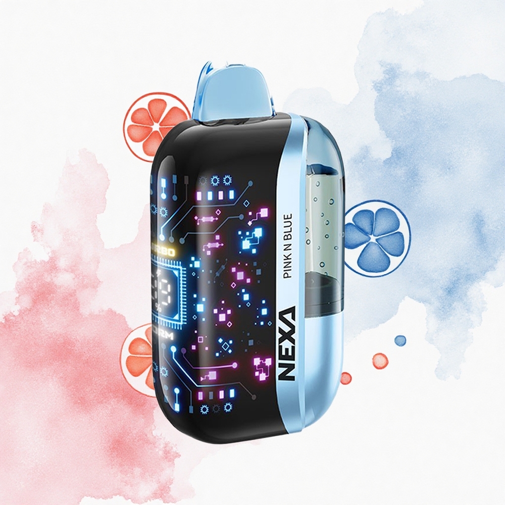 NEXA Ultra 50000 Puffs Rosa y Azul 50K Pantalla 3D Carga Tipo-C