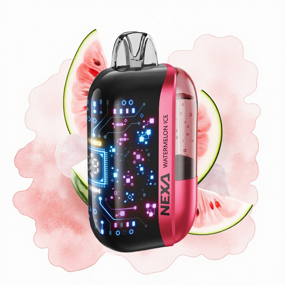 NEXA Ultra 50000 Puffs Sandía Helada 20ml Pantalla Curva