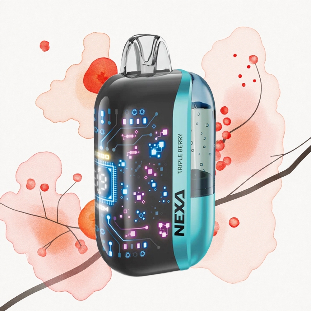 NEXA Ultra 50000 Puffs Triple Berry 20ml Pantalla 3D