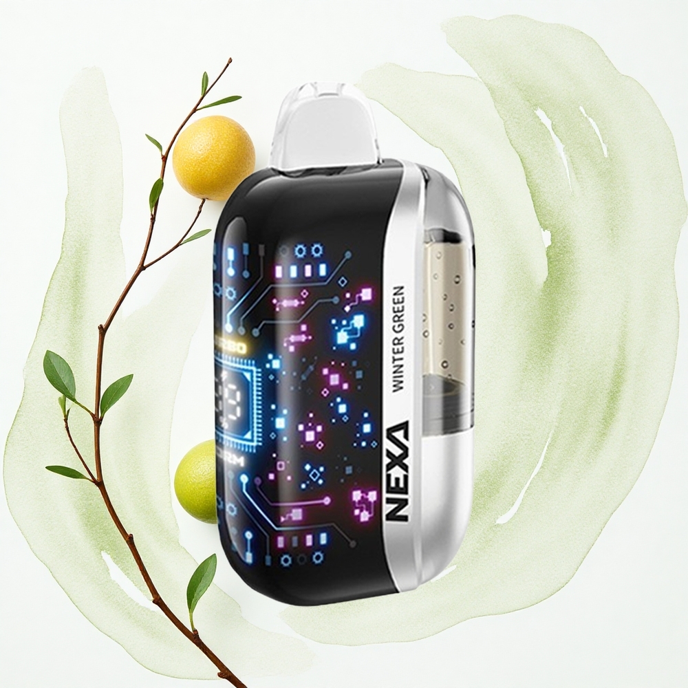 NEXA Ultra 50000 Puffs Verde Invierno 50K con Pantalla 3D y Doble Malla