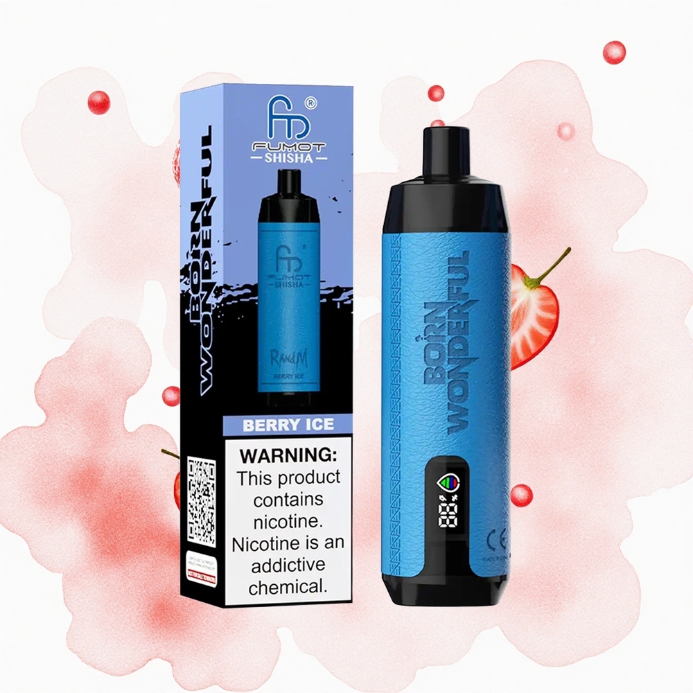 RandM Fumot Shisha 10000 Puffs Helado de Bayas con Batería 850 mAh y Tipo-C