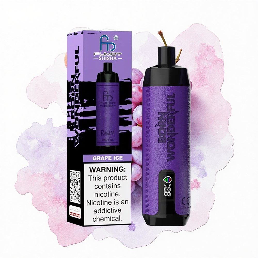RandM Fumot Shisha 10000 Puffs Helado de Uva con 18ml y 0.5% Nicotina
