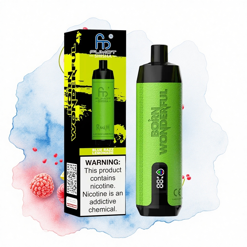 RandM Fumot Shisha 10000 Puffs Limón Azul Eléctrico 18ml 850mAh 0.6ohm