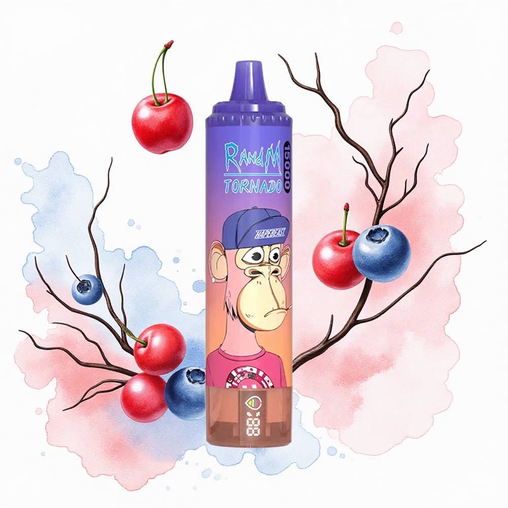 RandM Fumot Tornado 15000 Puffs Arándano Cereza Mora 25ml Tipo-C