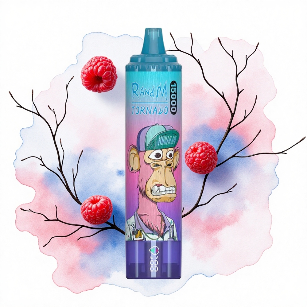 RandM Fumot Tornado 15000 Puffs Arándano Frambuesa 25ml 850mAh Tipo-C