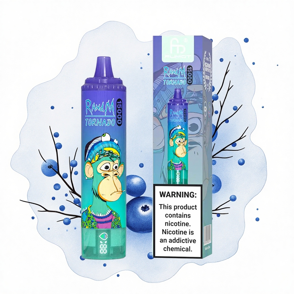 RandM Fumot Tornado 15000 Puffs Arándano en Hielo 25ml Mesh