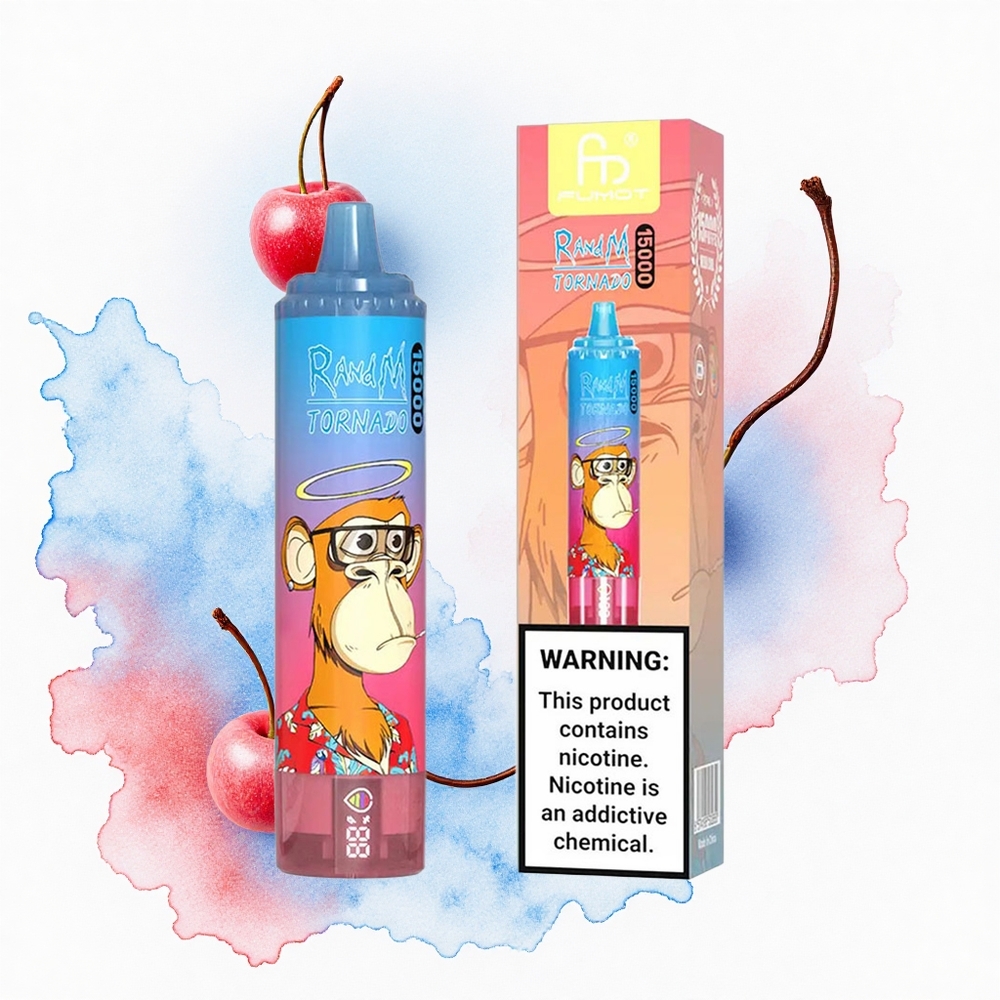 RandM Fumot Tornado 15000 Puffs Cereza Frambuesa Azul 25ml Tipo-C