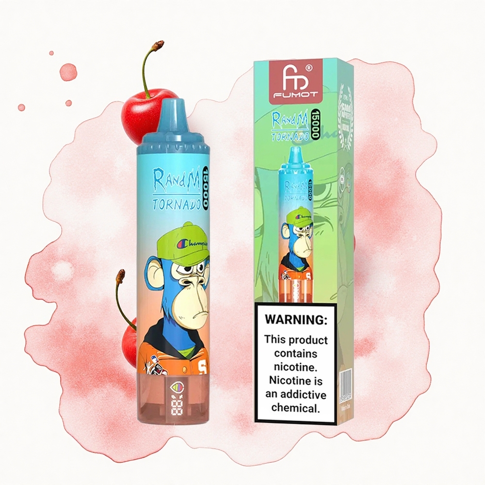 RandM Fumot Tornado 15000 Puffs Cola Cereza LCD 25ml Tipo-C