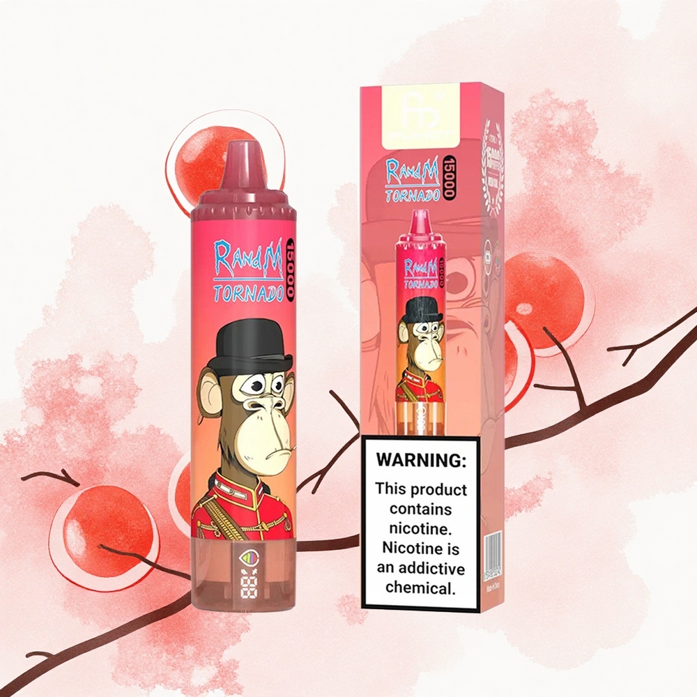 RandM Fumot Tornado 15000 Puffs Energía Roja Hielo 25ml Tipo-C