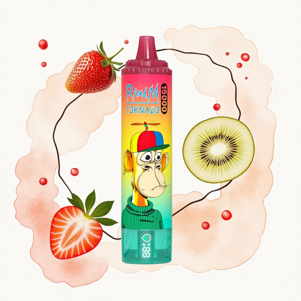 RandM Fumot Tornado 15000 Puffs Fresa Kiwi 25ml Tipo-C