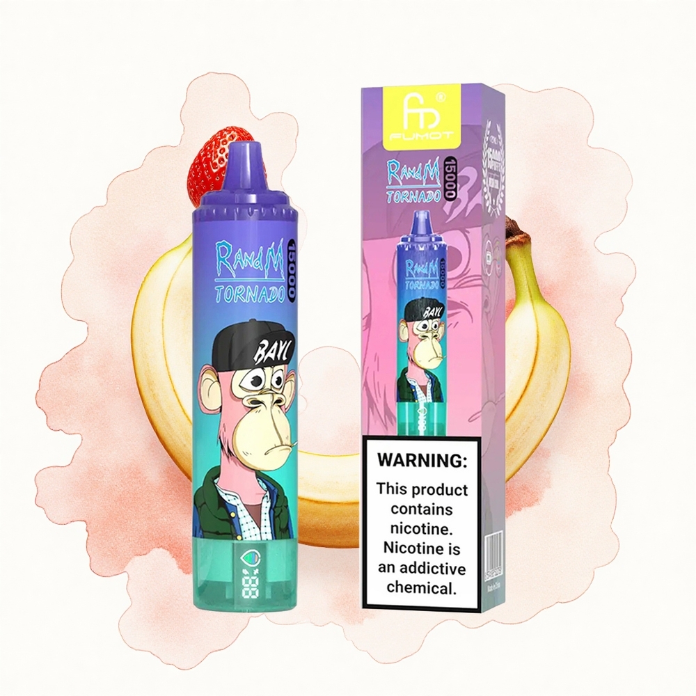 RandM Fumot Tornado 15000 Puffs Fresa Plátano 25ml 850mAh