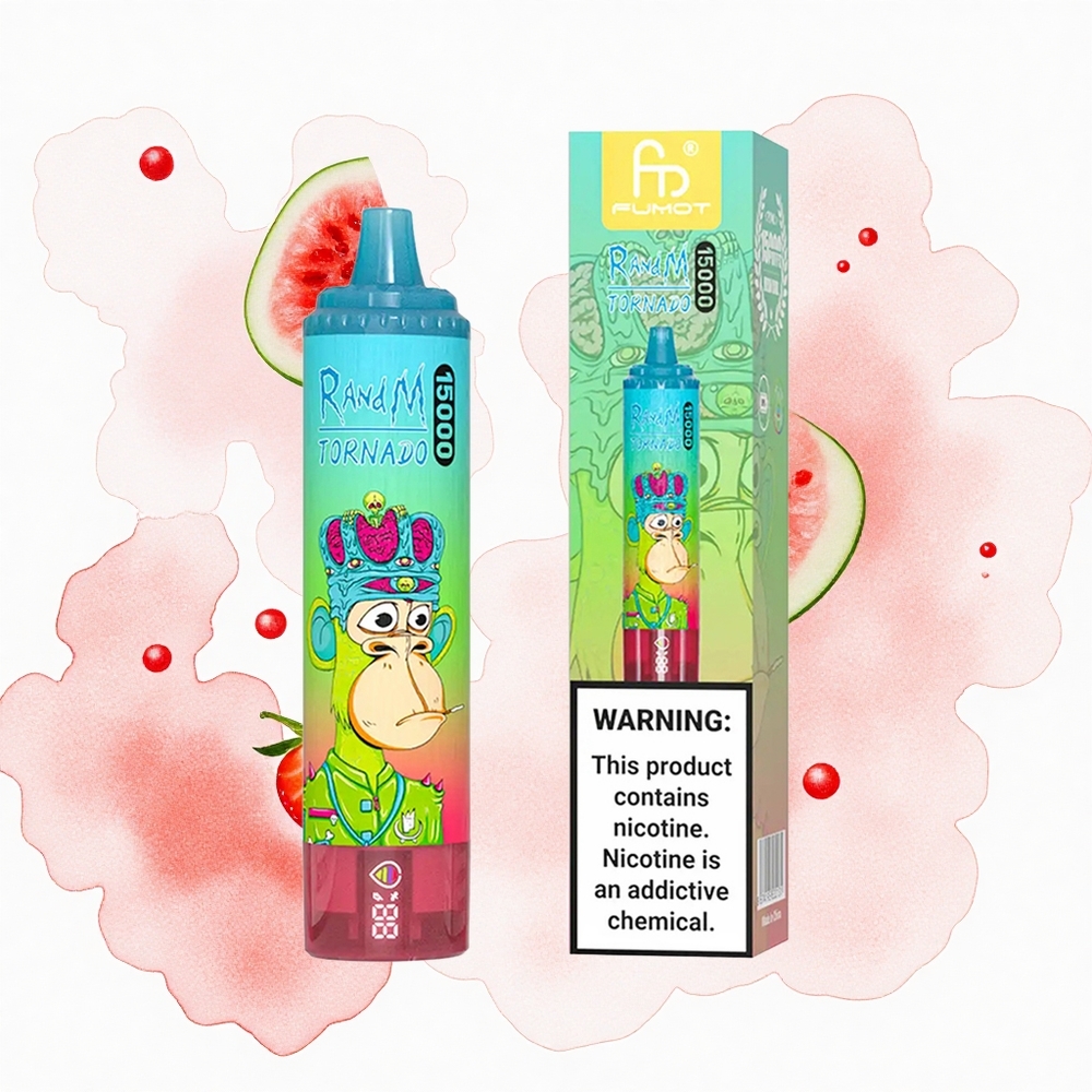 RandM Fumot Tornado 15000 Puffs Fresa Sandía 25ml Tipo-C