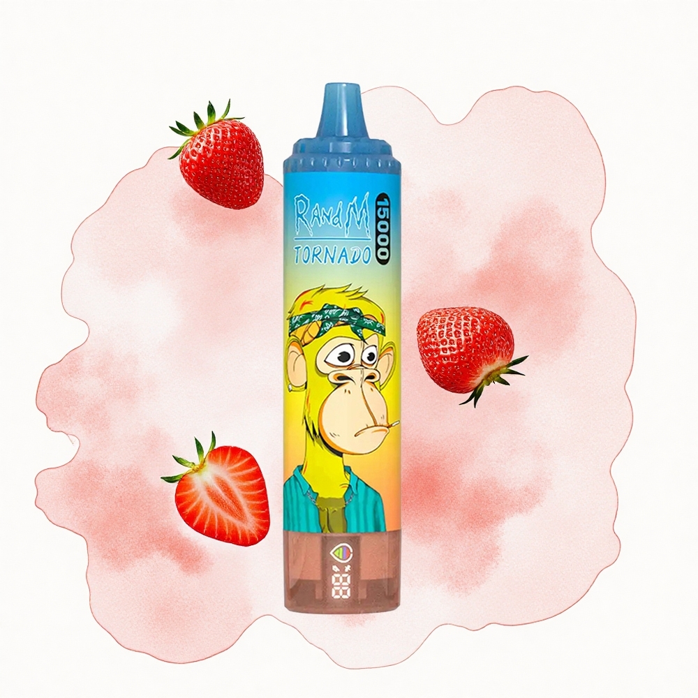 RandM Fumot Tornado 15000 Puffs Fresa Tornado 25ml Pantalla LCD