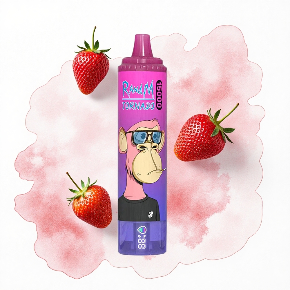 RandM Fumot Tornado 15000 Puffs Fresa Uva 25ml Tipo-C Recargable