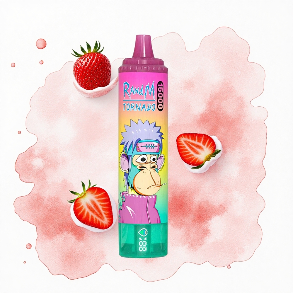 RandM Fumot Tornado 15000 Puffs Helado de Fresa 25ml Mesh