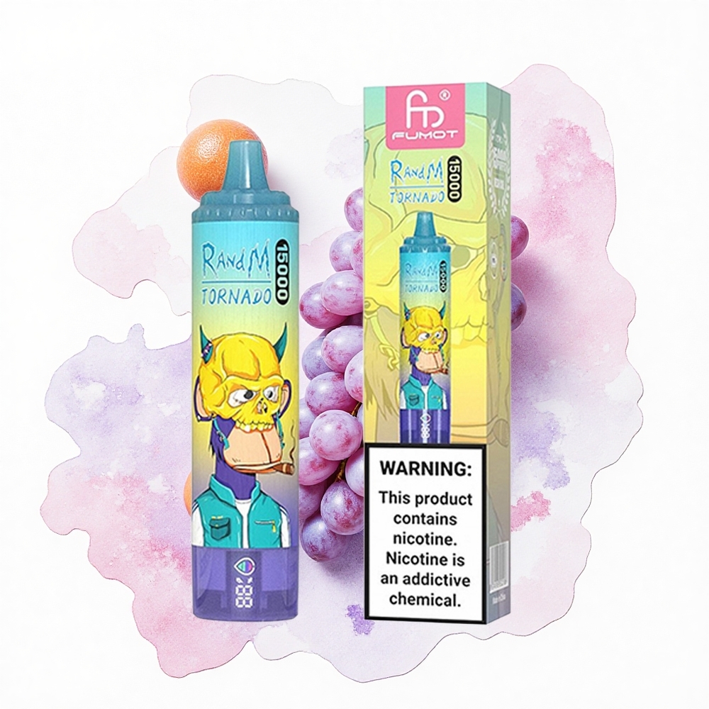 RandM Fumot Tornado 15000 Puffs Helado de Uva 25ml 850mAh