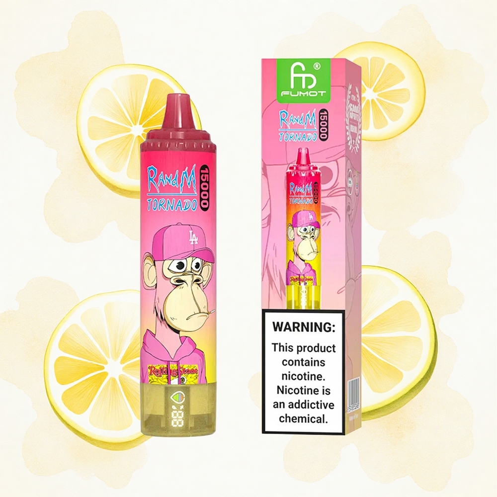 RandM Fumot Tornado 15000 Puffs Limón 25ml 850mAh Tipo-C