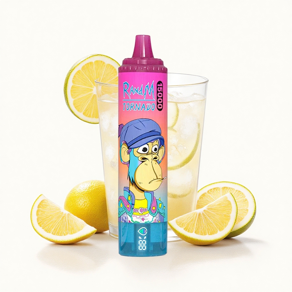 RandM Fumot Tornado 15000 Puffs Limonada Tornado Pantalla LCD 25ml