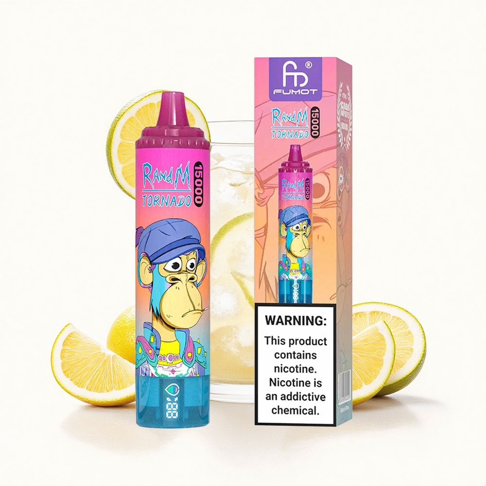 RandM Fumot Tornado 15000 Puffs Limonada Tornado Pantalla LCD 25ml